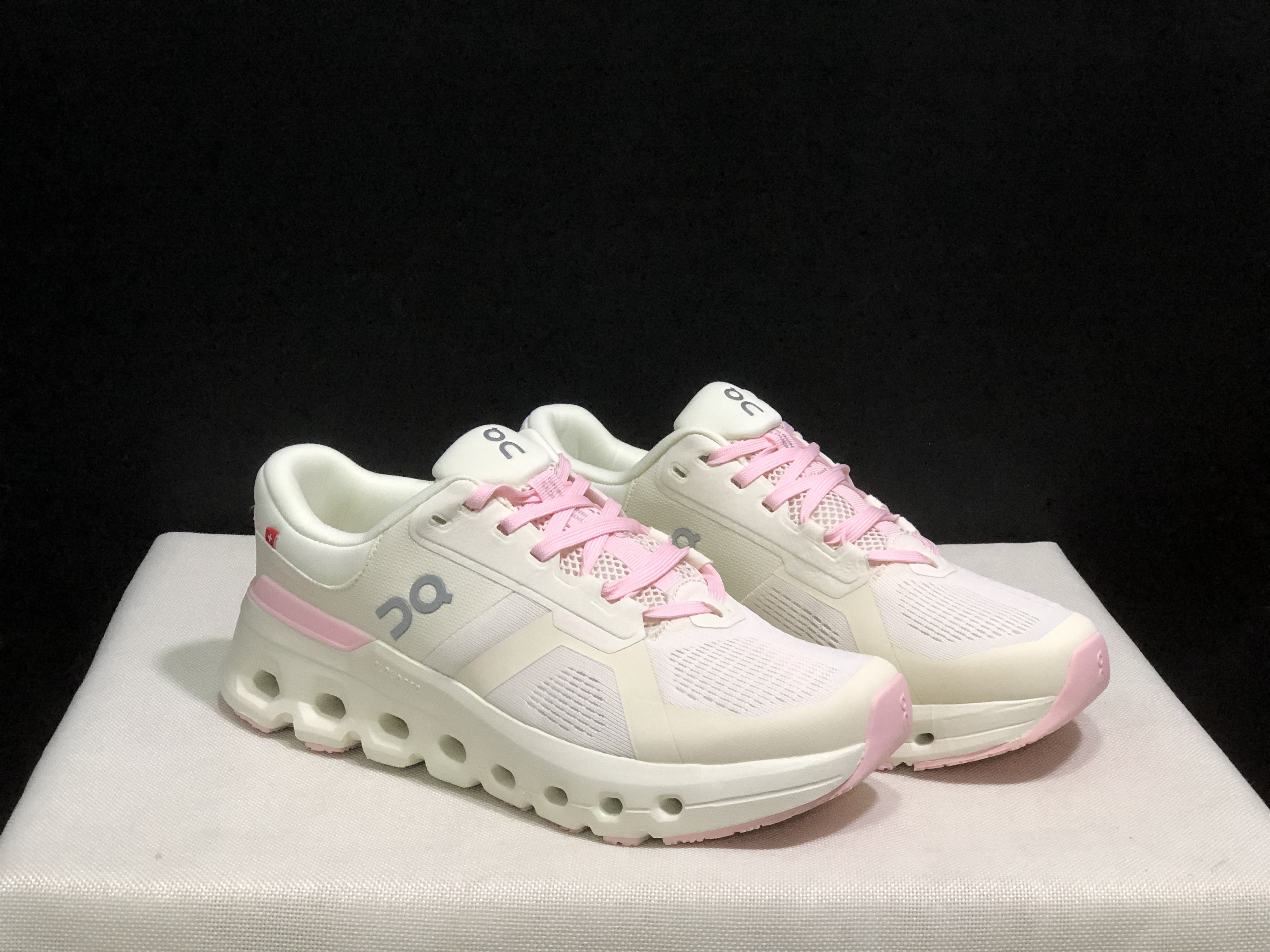 On Running Cloudrunner 2 Mesh Breathable Running Shoes Pink/Beige