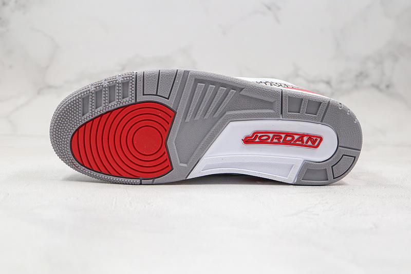 Nike Air Jordan 3 Retro Katrina Hall of Fame 2018 White Red Sneakers