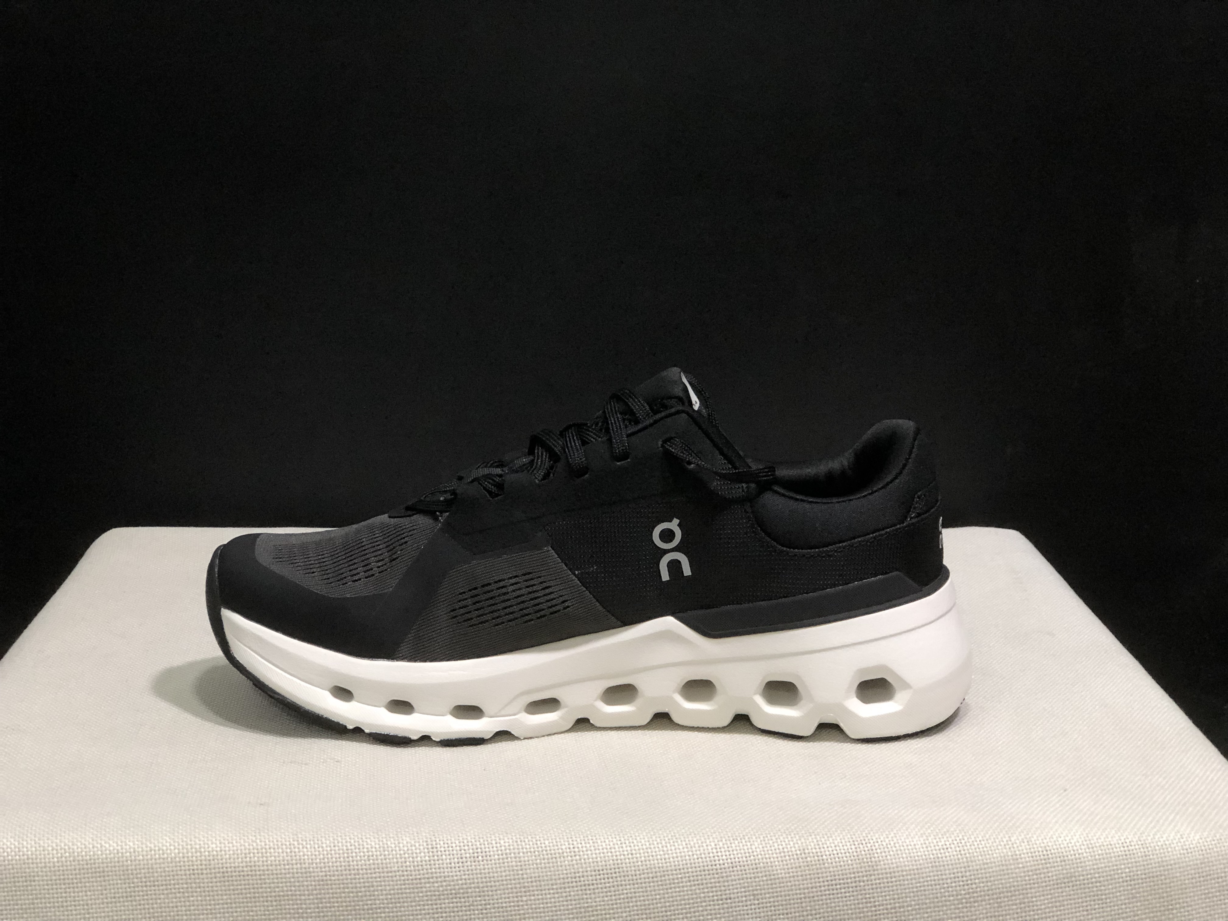 On Running Cloudrunner 2 Mesh Breathable Running Shoes Black/Drak Grey