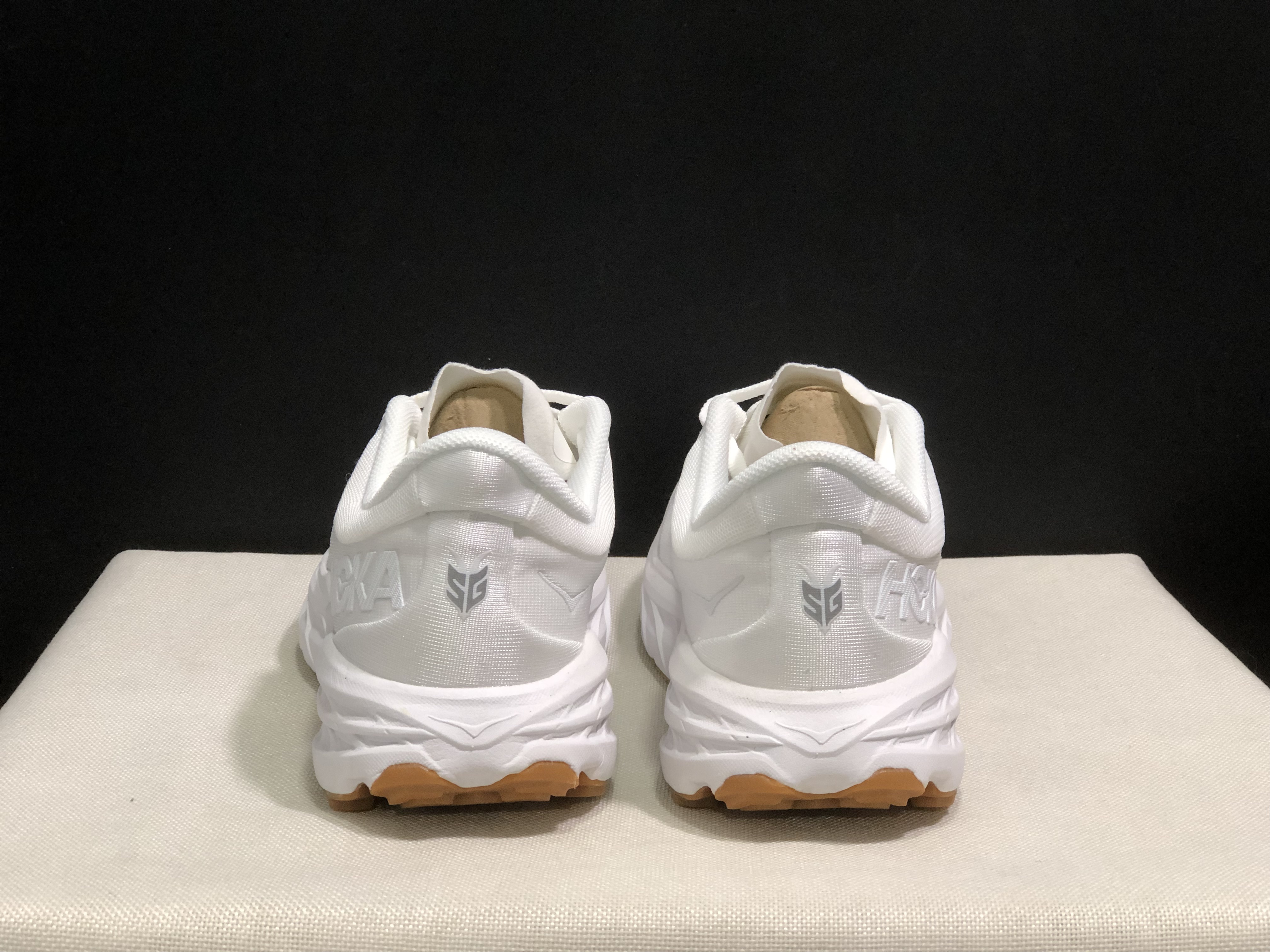 Hoka One One Speedgoat 5 White Trail Running Shoes Sneakers