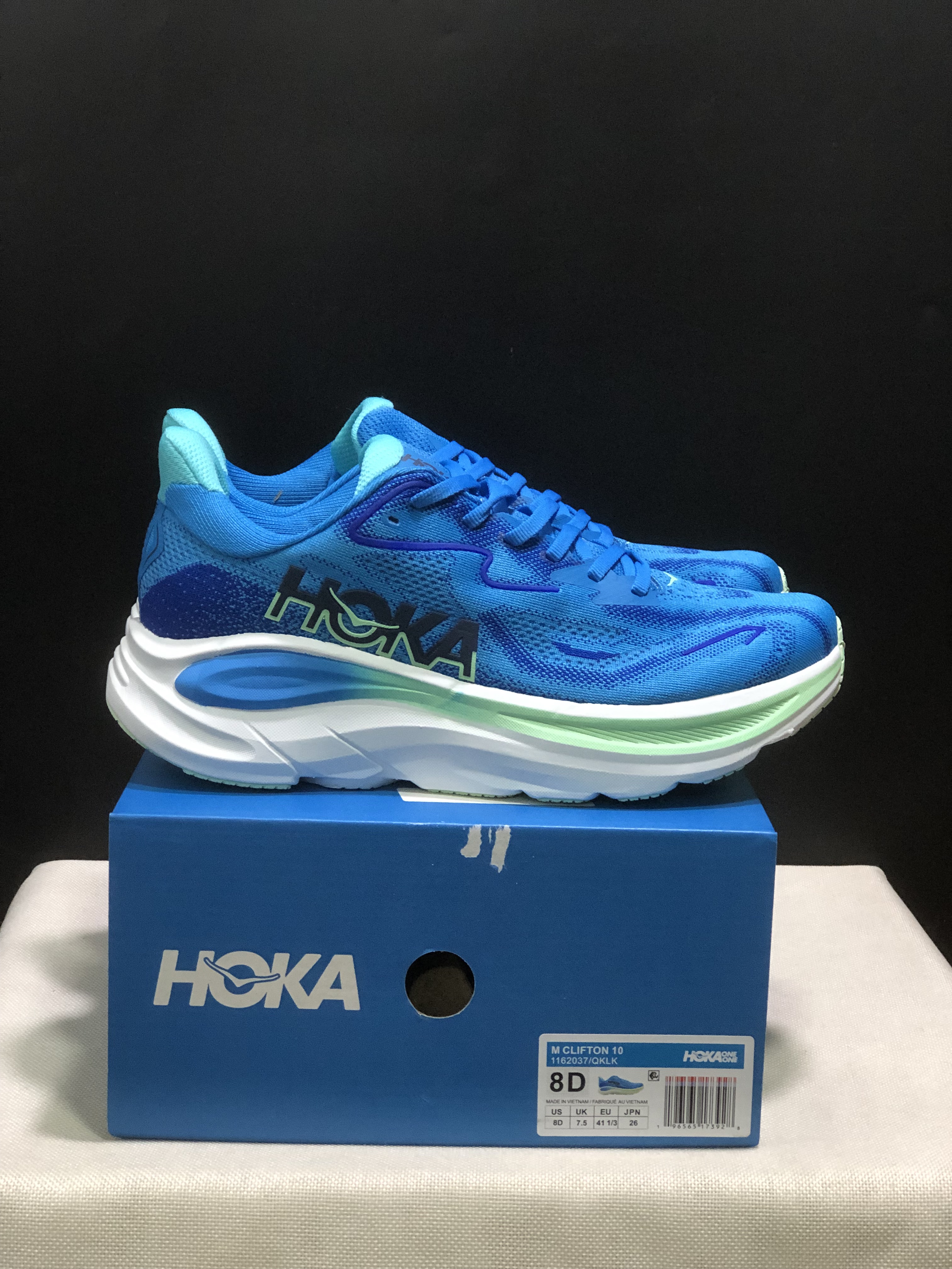 Hoka One One Clifton 10 Fashion Shoes Sneakers Blue