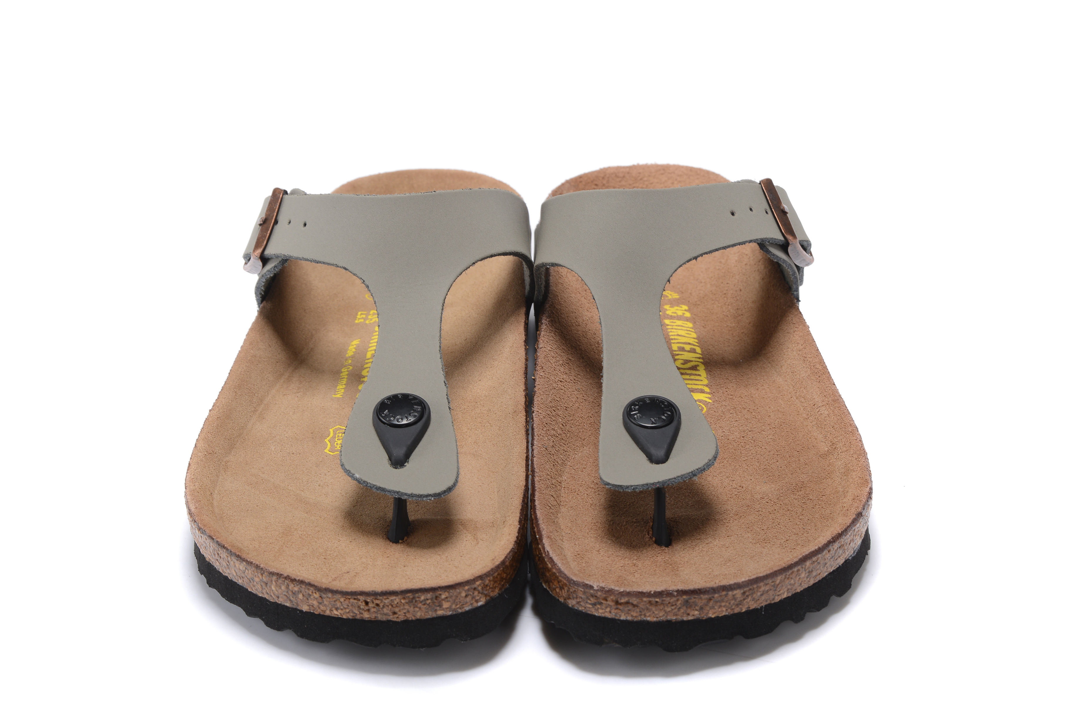 Birkenstock Gizeh Grey Scrub Flip Flops Sandals
