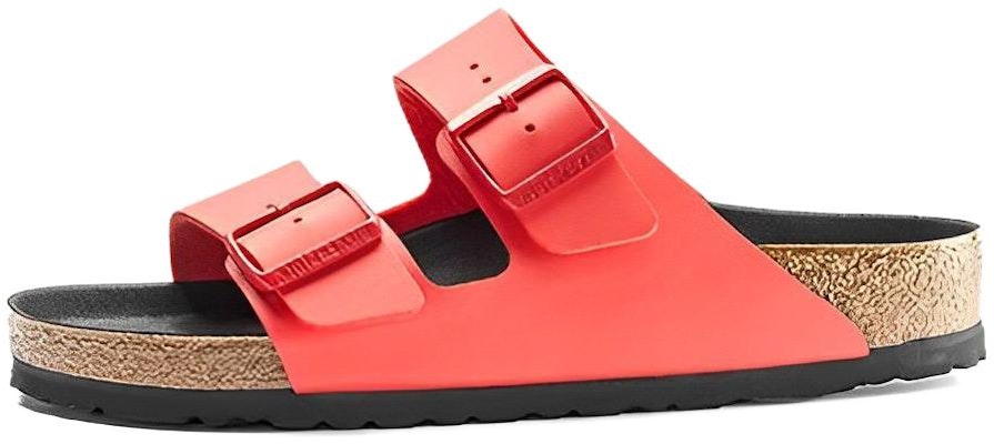 Birkenstock Arizona Birko Flor Orange Red 1019229 Fashion Slippers