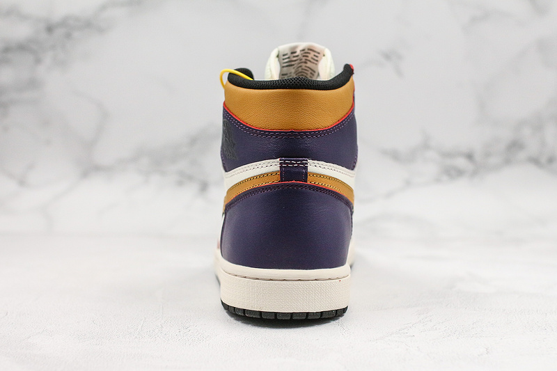 Nike SB Air Jordan 1 Retro High-Top Defiant LA to Chicago Purple/White Sneakers