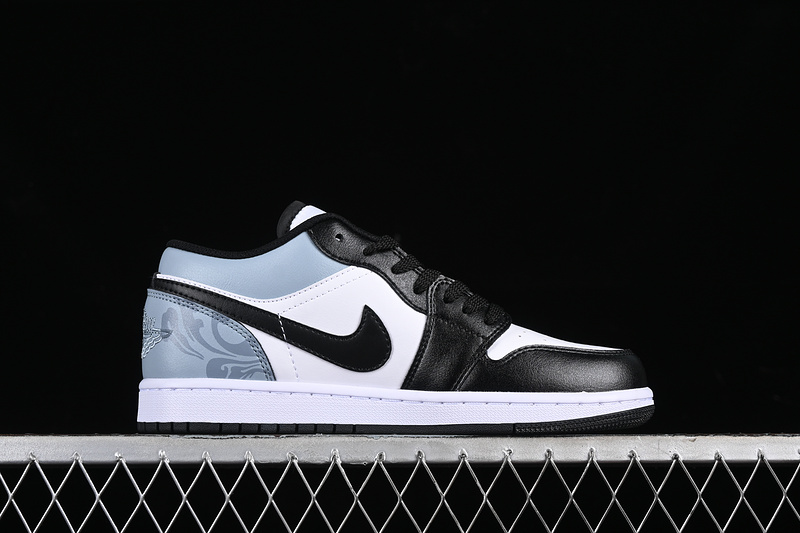 Nike Air Jordan 1 Low White Black Blue Sneakers