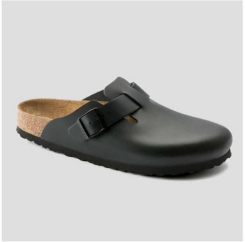 Birkenstock Boston Natural Leather 0060193 Black Sandals