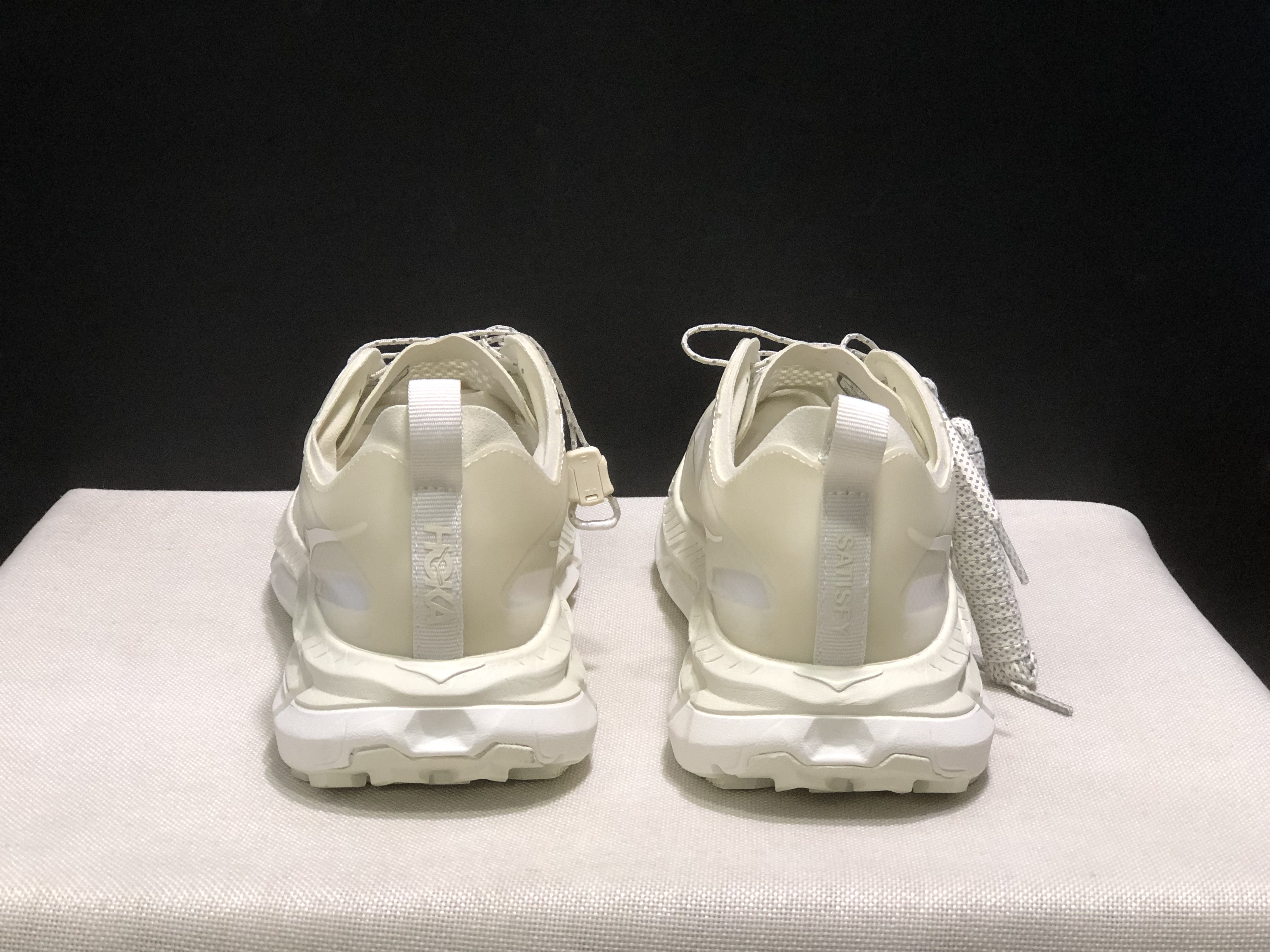 Hoka One One Satisfy x Mafate Speed 4 Breathable Fashion Running Shoes Sneakers White