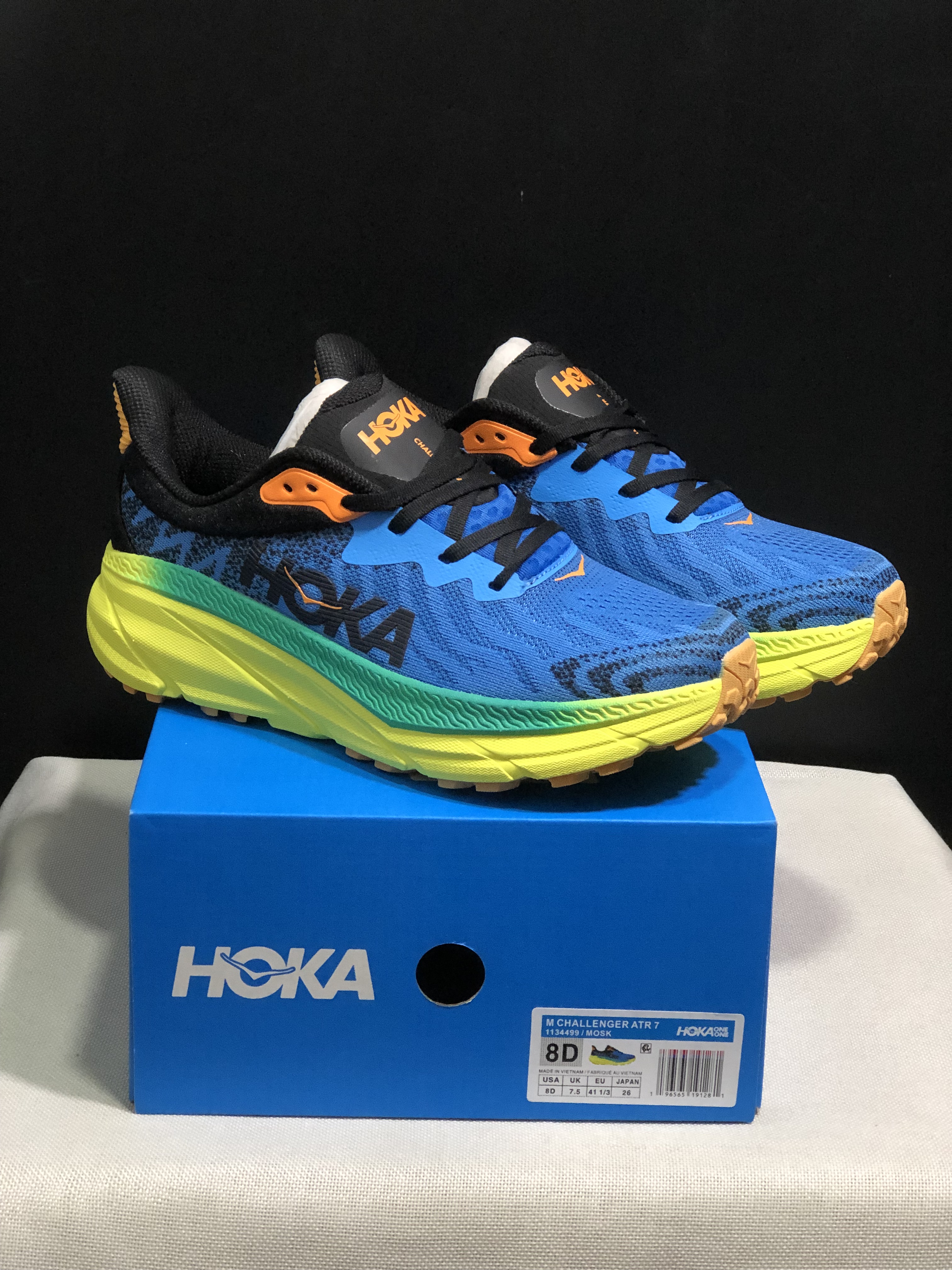 Hoka One One Challenger 7 Shock-absorbing Breathable Running Shoes Blue Sneakers