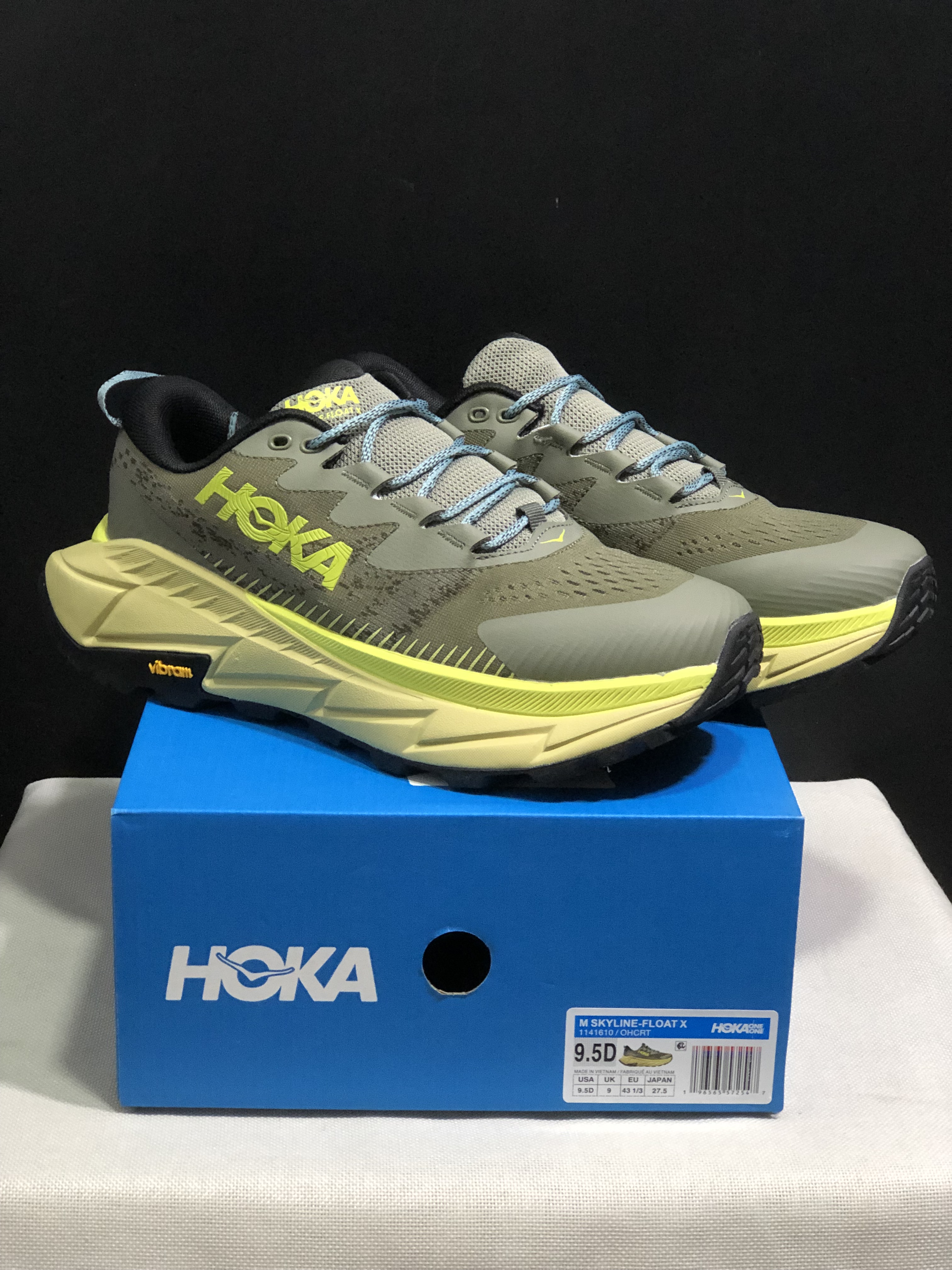Hoka One One Skyline Float X Outdoor Running Shoes Sneakers Taupe