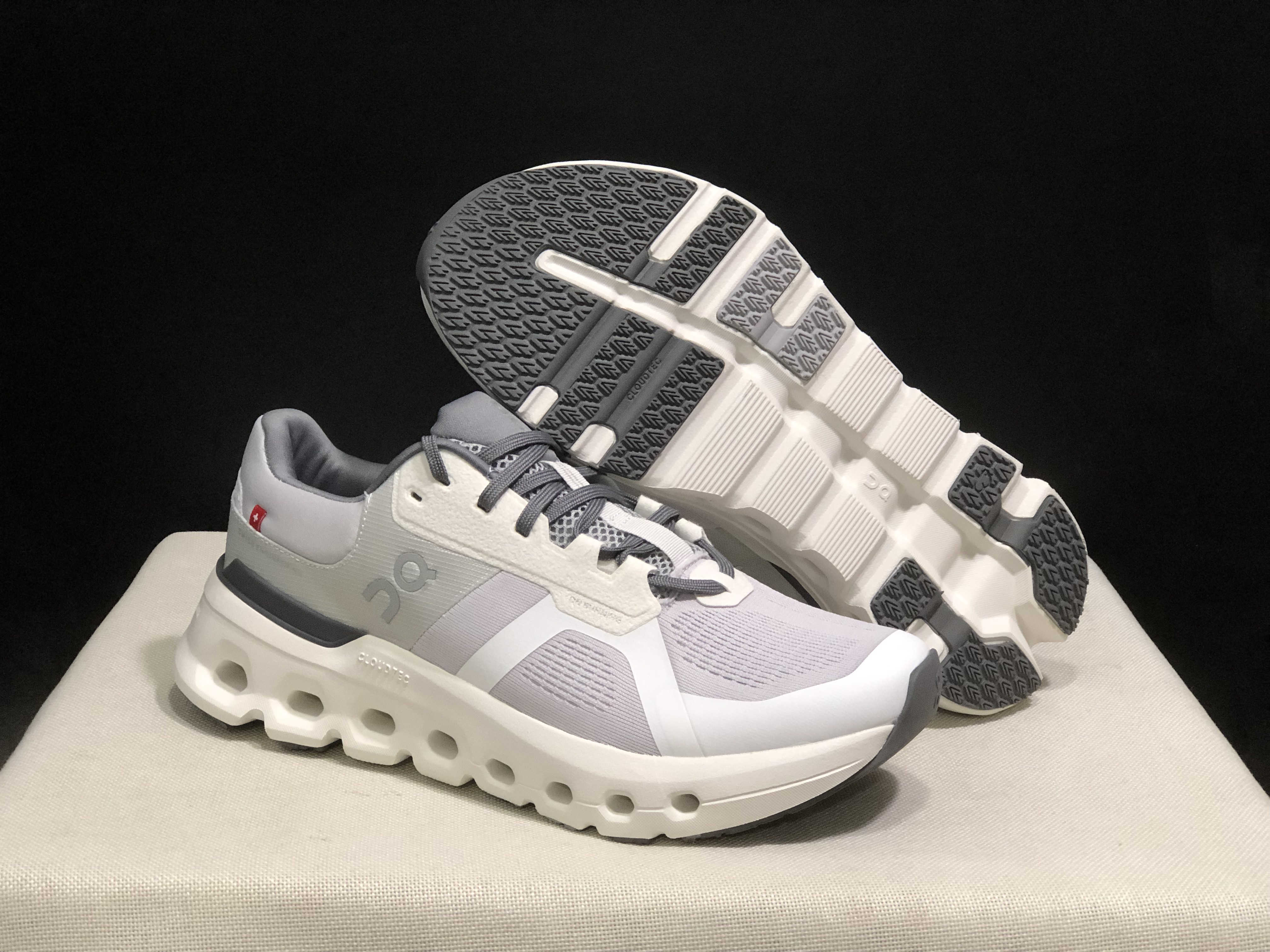 On Running Cloudrunner 2 Mesh Breathable Light Grey Running Shoes