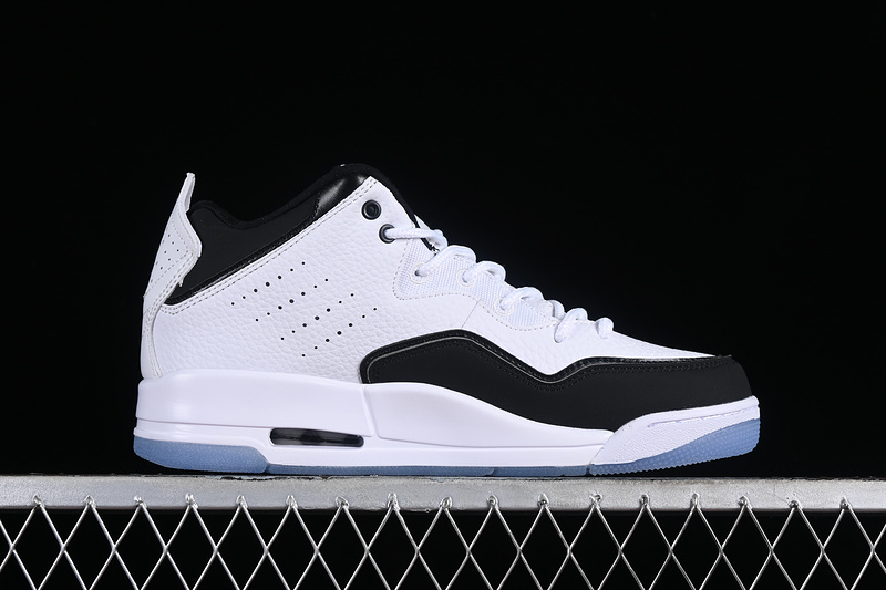 Nike Air Jordan Courtside 23 Black White Clear Rubber Sole Sneakers