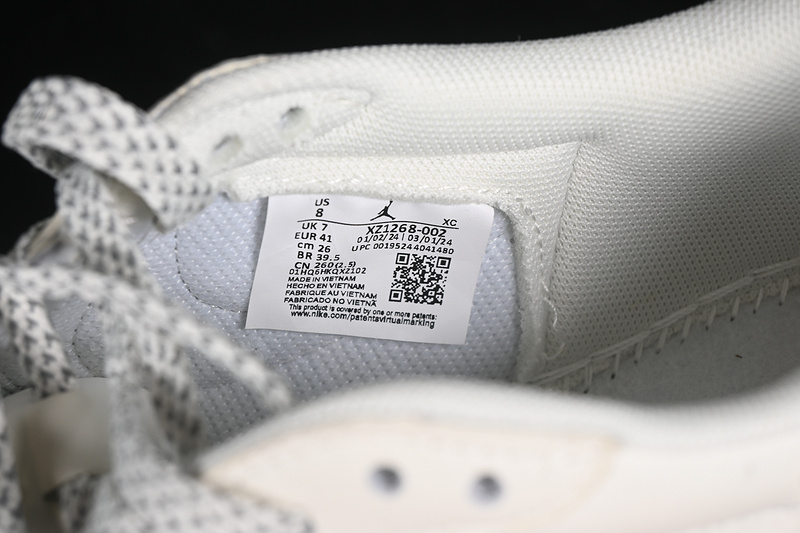 Nike Air Jordan 1 Low OG SP Travis Scott Fragment Design Beige Sneakers