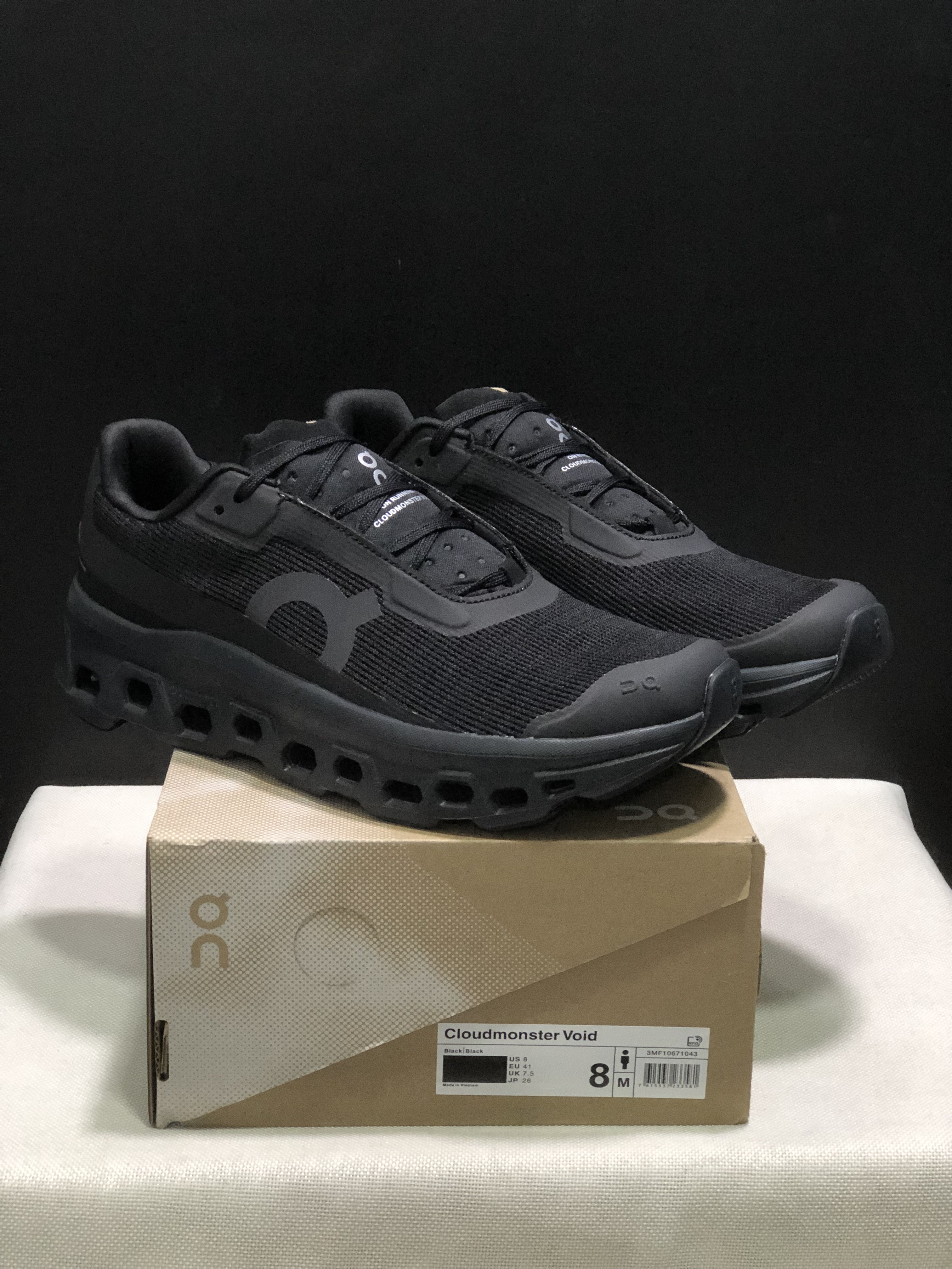 On Running Cloudmonster Void 1 M Casual Running Shoes All Black