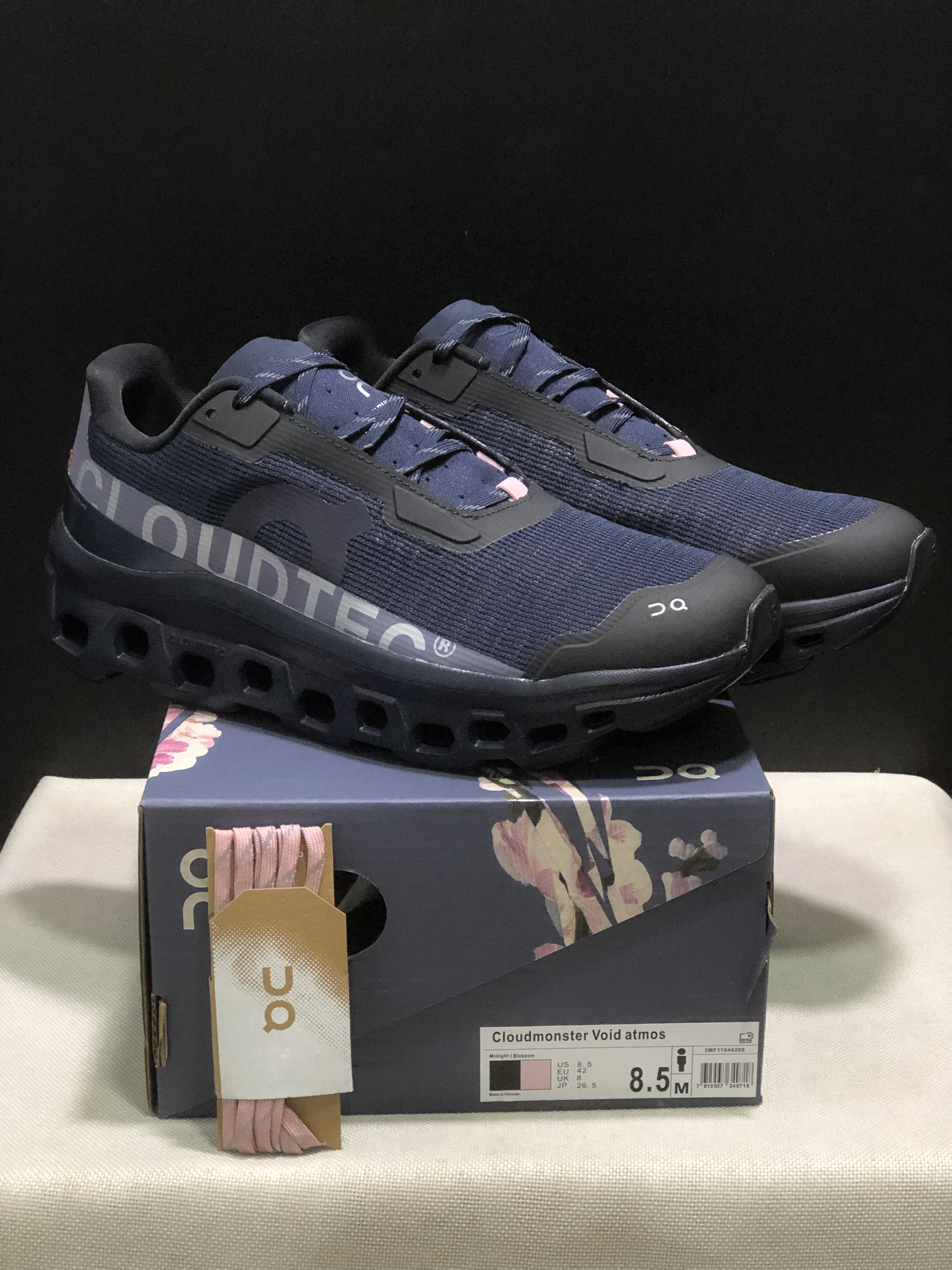 On Running Cloudmonster Void Atmos Limited Edition Casual Running Shoes Dark Blue