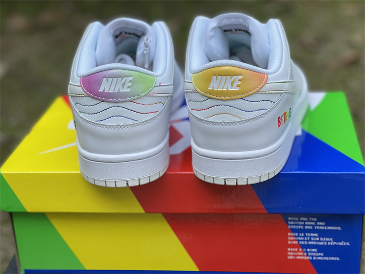 Nike SB Dunk Low Pro Be True White Rainbow Sneakers