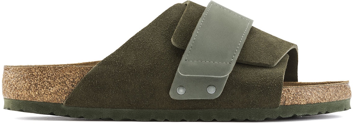 Birkenstock Kyoto Suede Thyme Green 1023831 Fashion Slippers