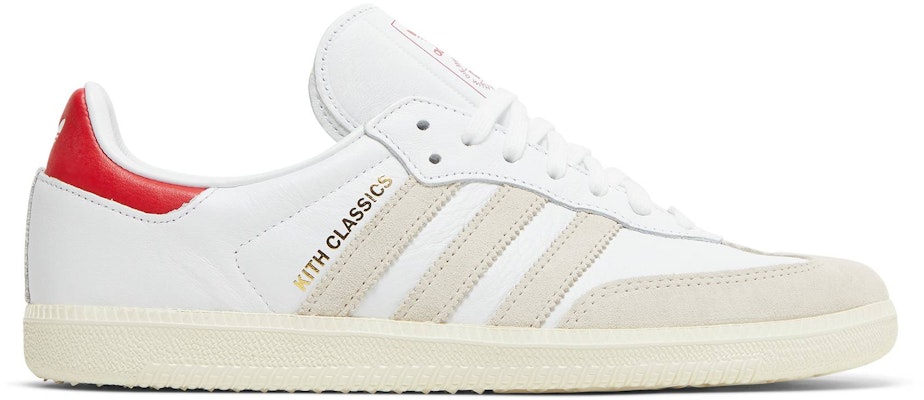 KITH Adidas Samba Classics Program-White Red GY2544 Shoes
