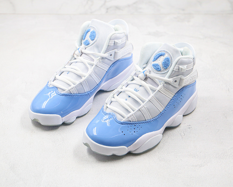 Nike Air Jordan 6 Rings University Blue White Sneakers