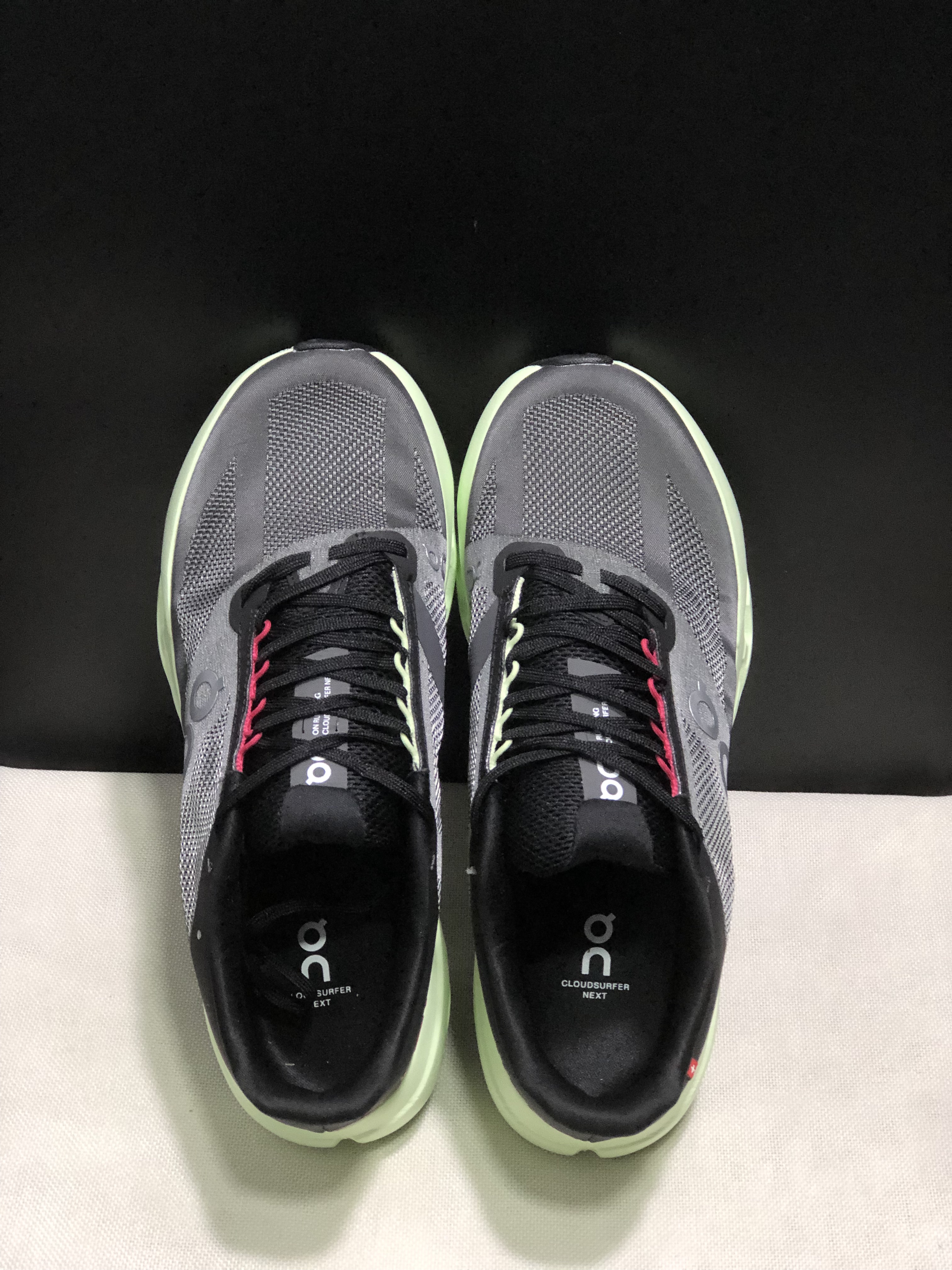 On Running Cloudsurfer Next Casual Running Shoes Dark Grey/Black/Green