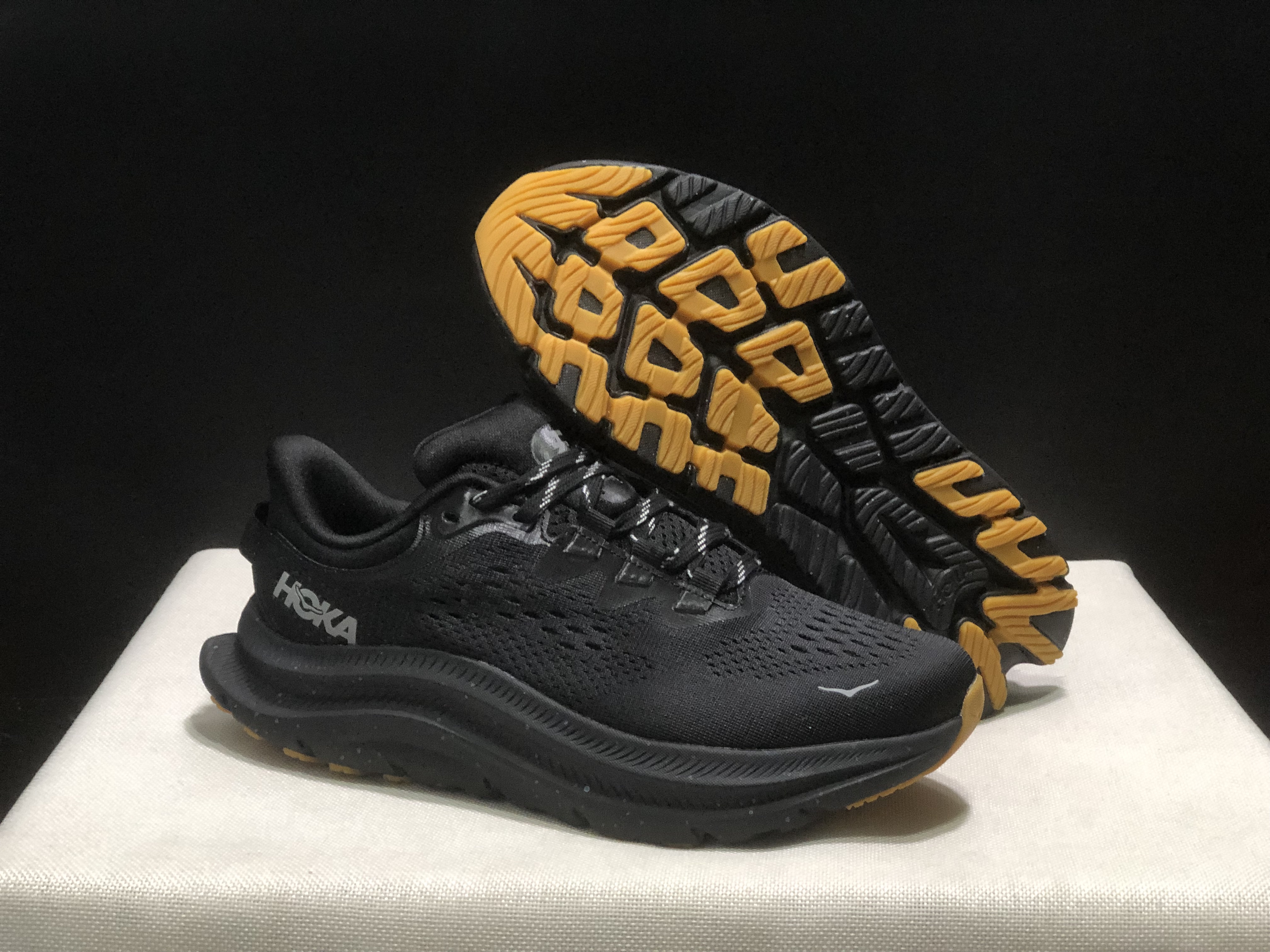 Hoka One One Kawana 2 Comfortable Casual Running Shoes Sneakers Black