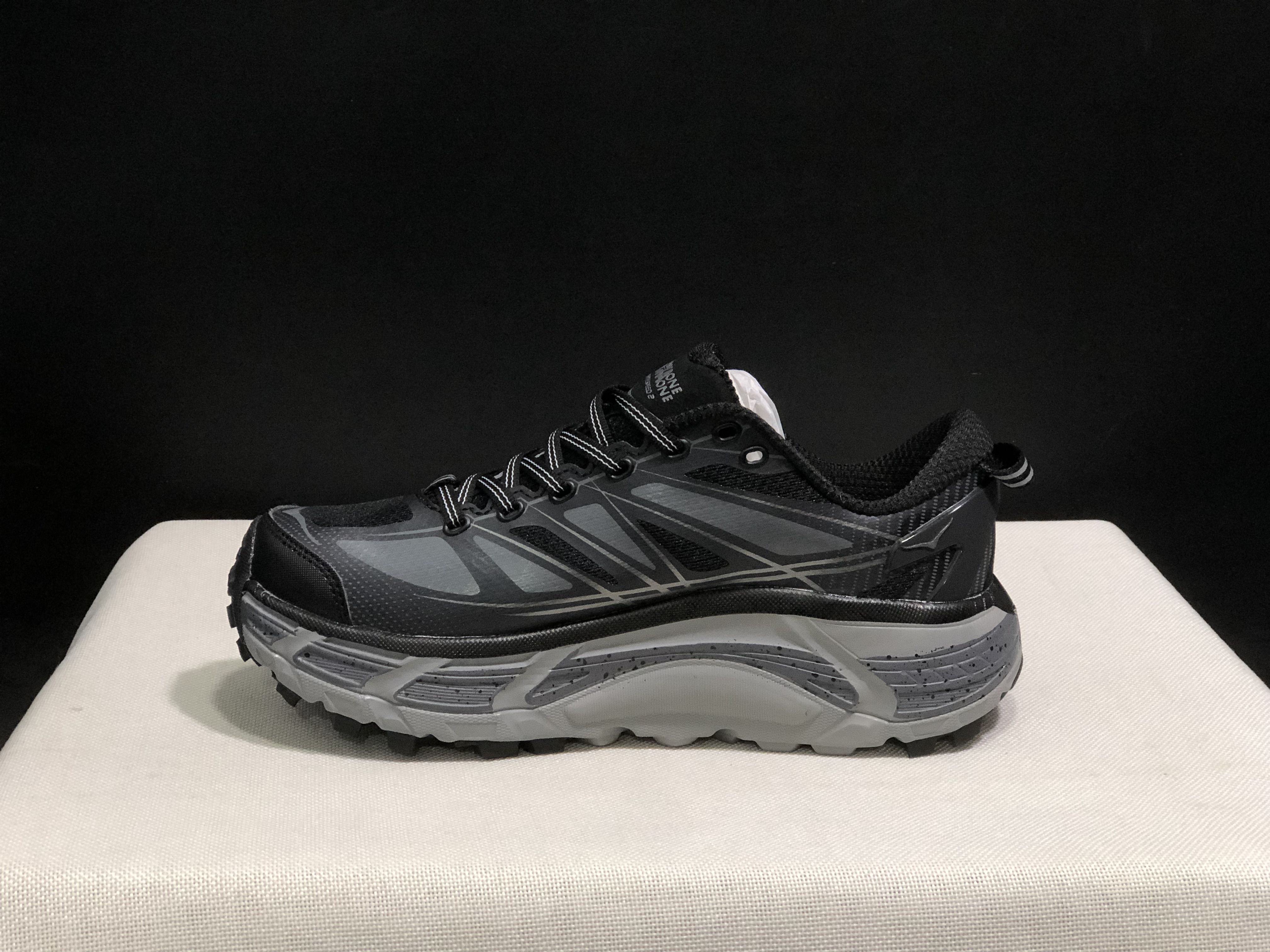 Hoka One One Mafate Speed 2 Mountain Anti-slip Running Shoes Sneakers Black