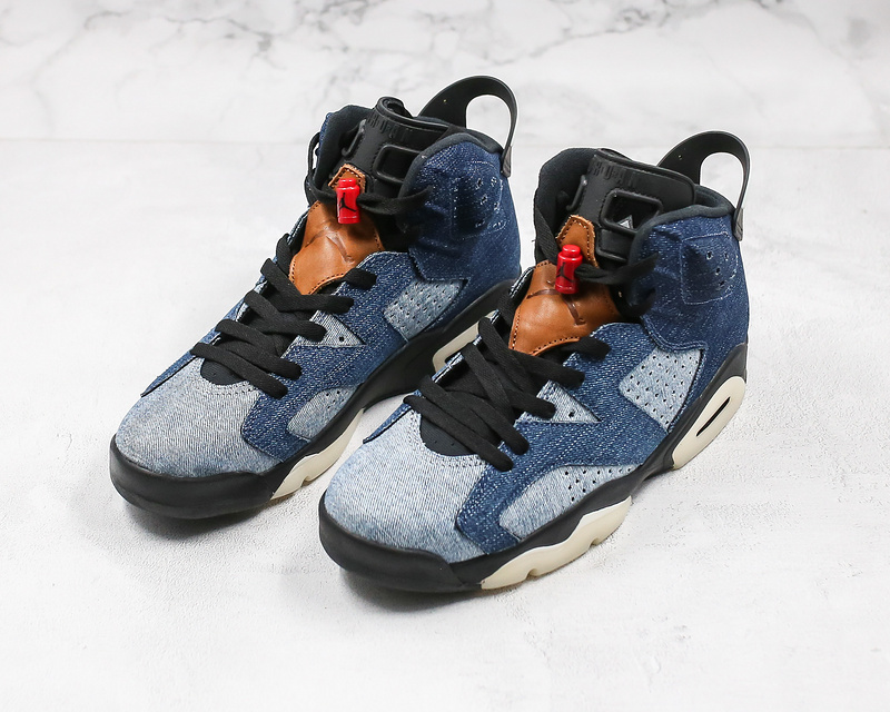 Nike Air Jordan 6 Retro Washed Denim 2019 Blue Sneakers