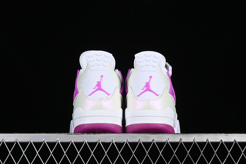 Nike Air Jordan 4 Retro Hyper Violet White Sneakers