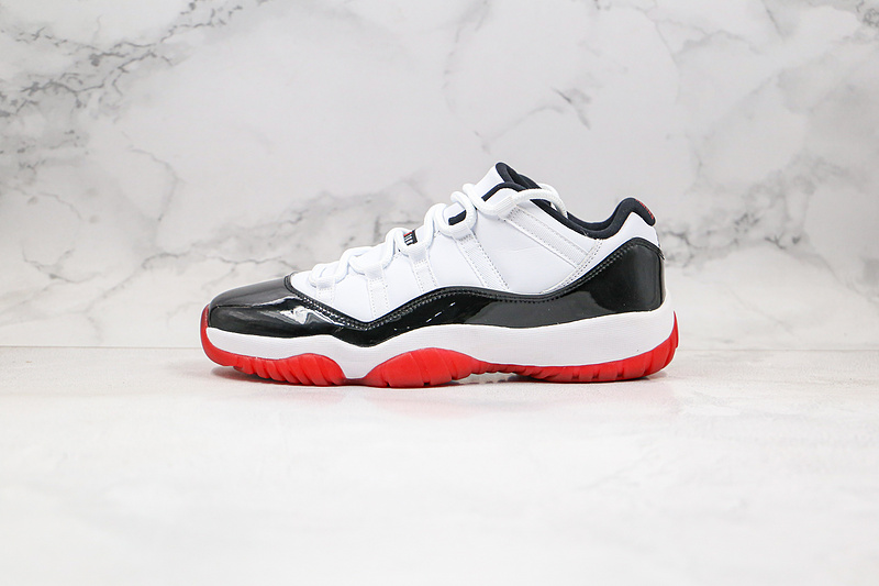 Nike Air Jordan 11 Retro Low  GS Concord Bred White Red Black Sneakers
