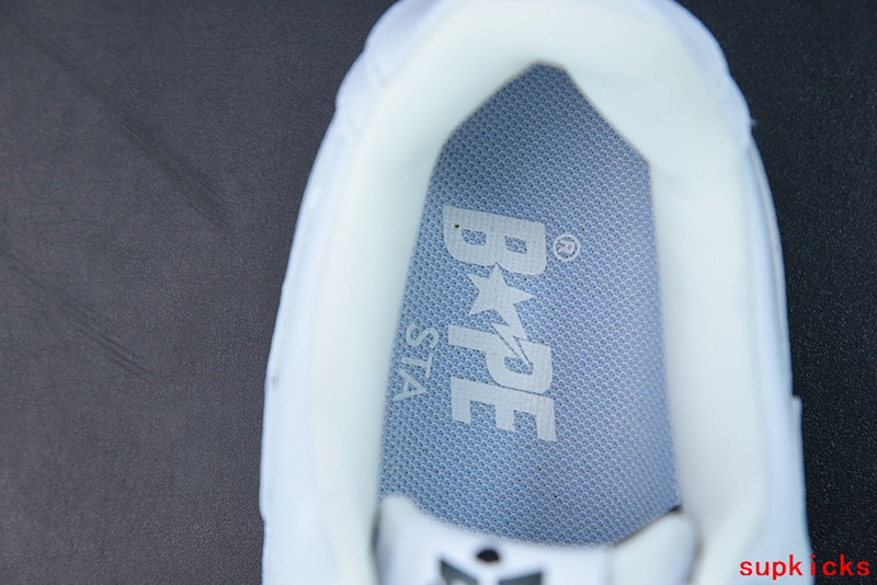 A Bathing Ape Bape Sta Low White SN Embroidery
