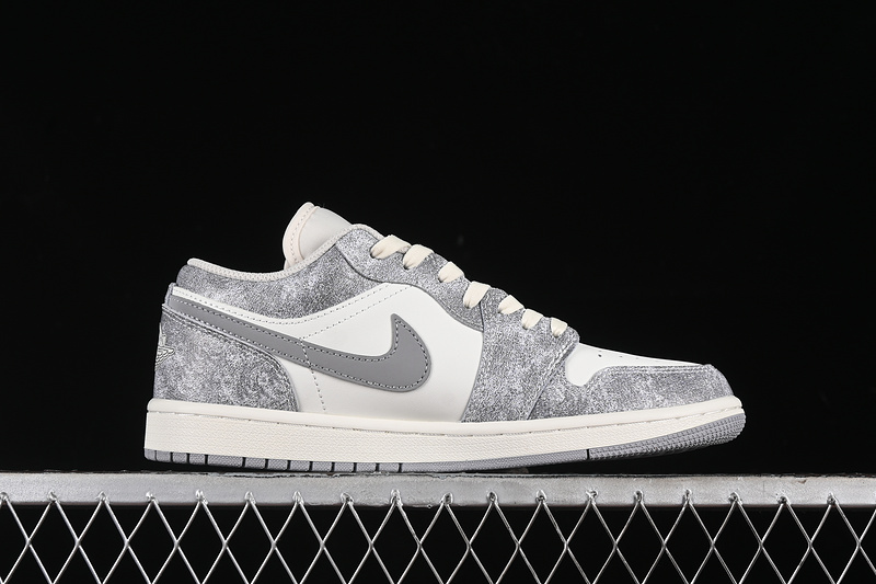 Nike Air Jordan 1 Low White Grey Sneakers