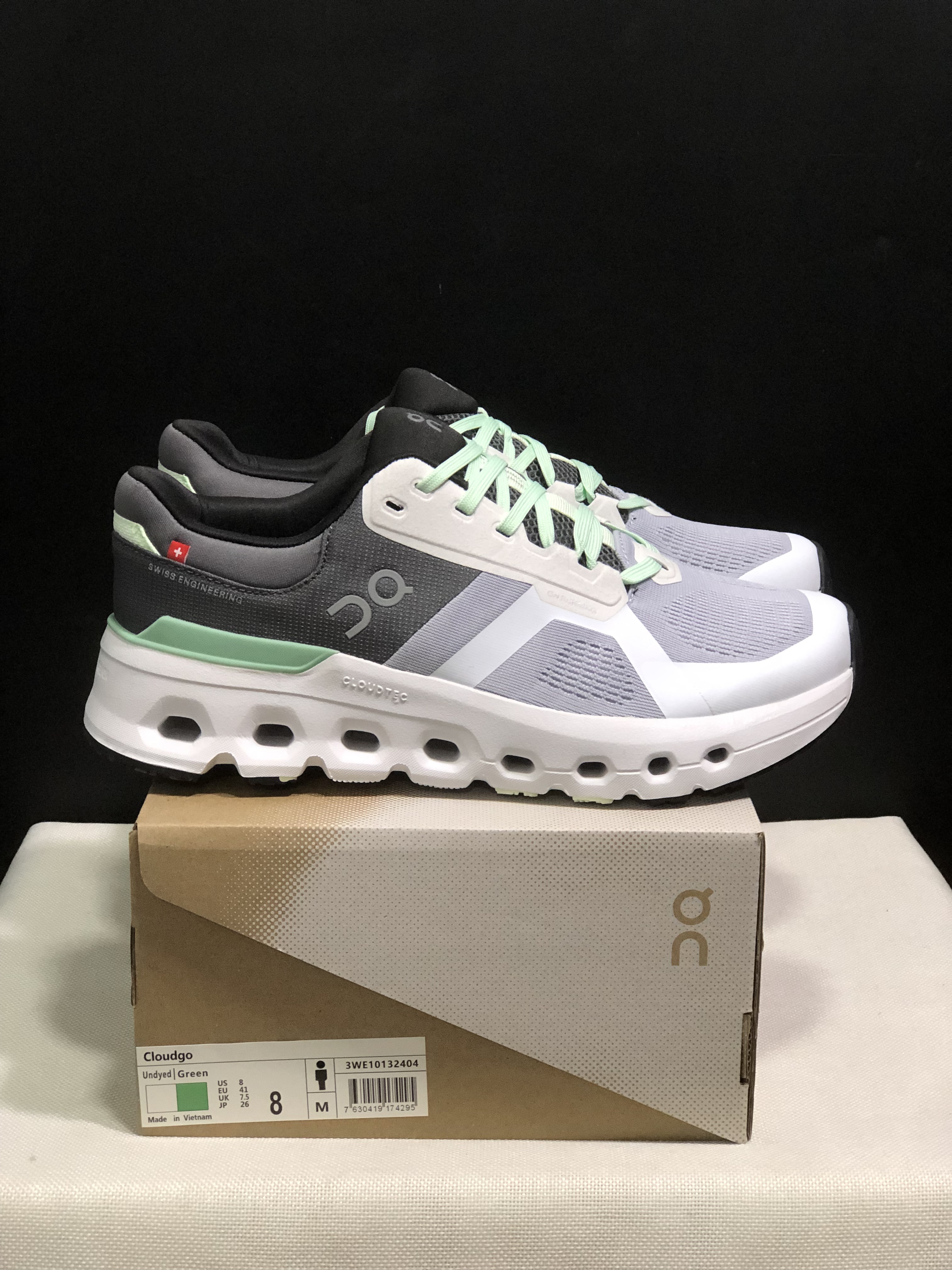 On Running Cloudrunner 2 Mesh Breathable Running Shoes Light Grey/Green