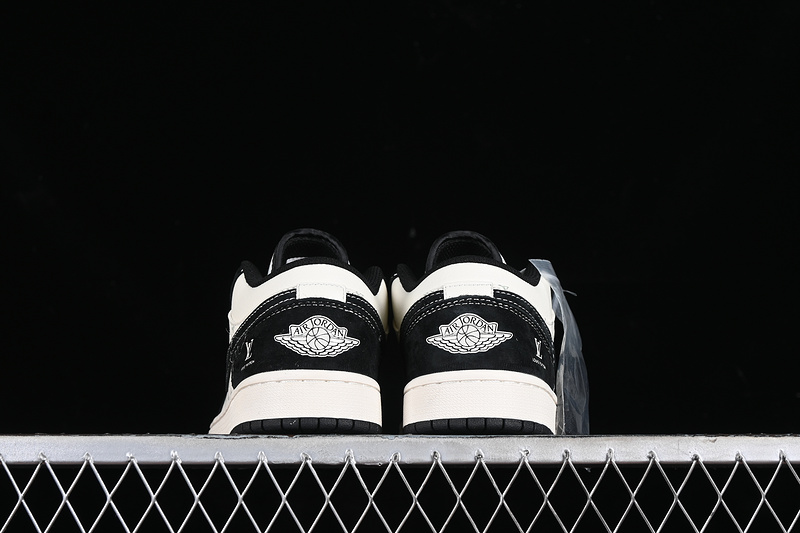 Nike Air Jordan 1 Low Louis Vuitton White Black Sneakers