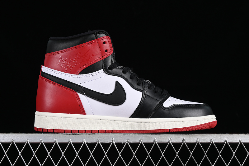 Nike Air Jordan 1 High OG Black Toe Reimagined Black Varsity Red White Sneakers