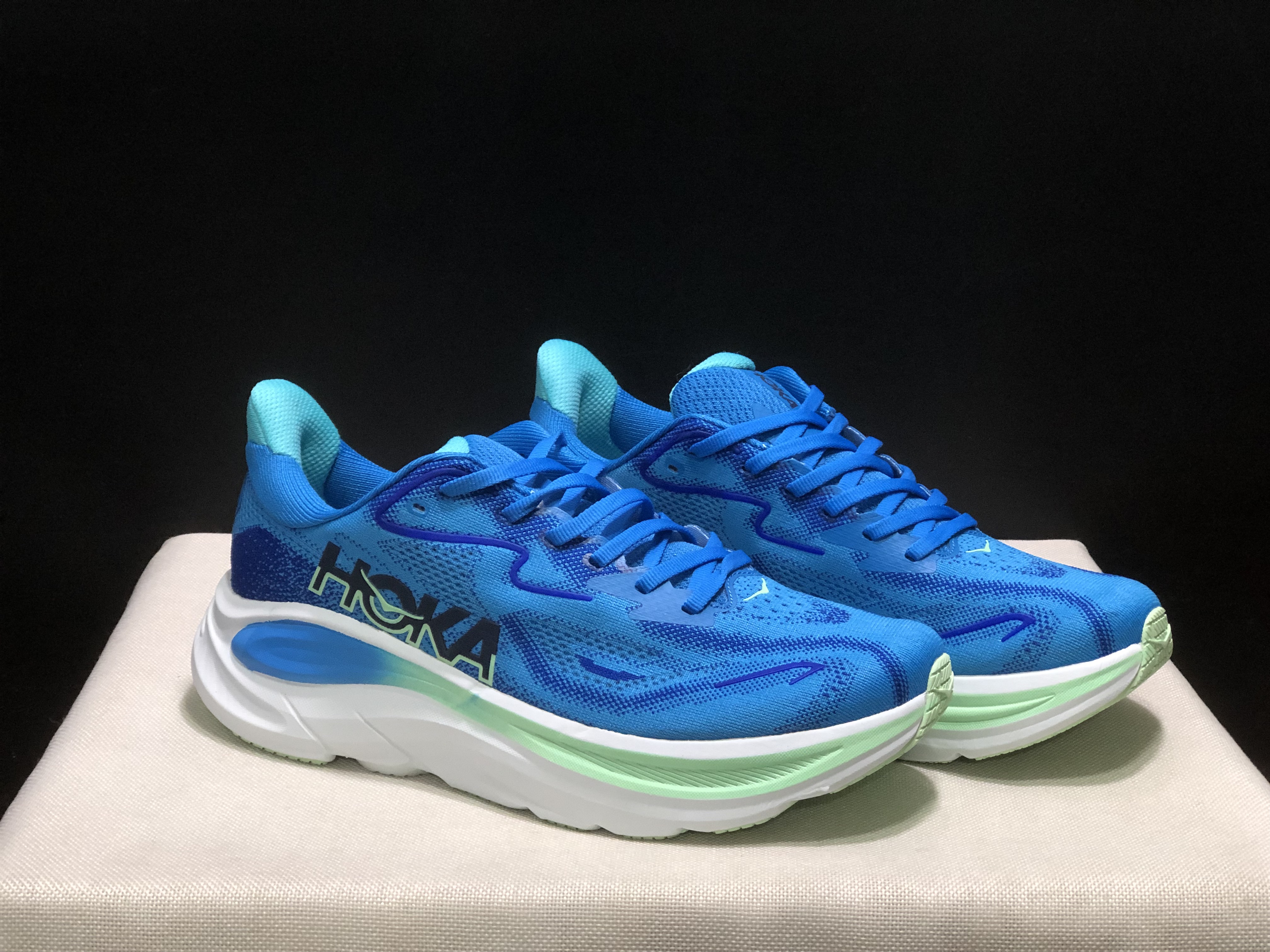 Hoka One One Clifton 10 Fashion Shoes Sneakers Blue