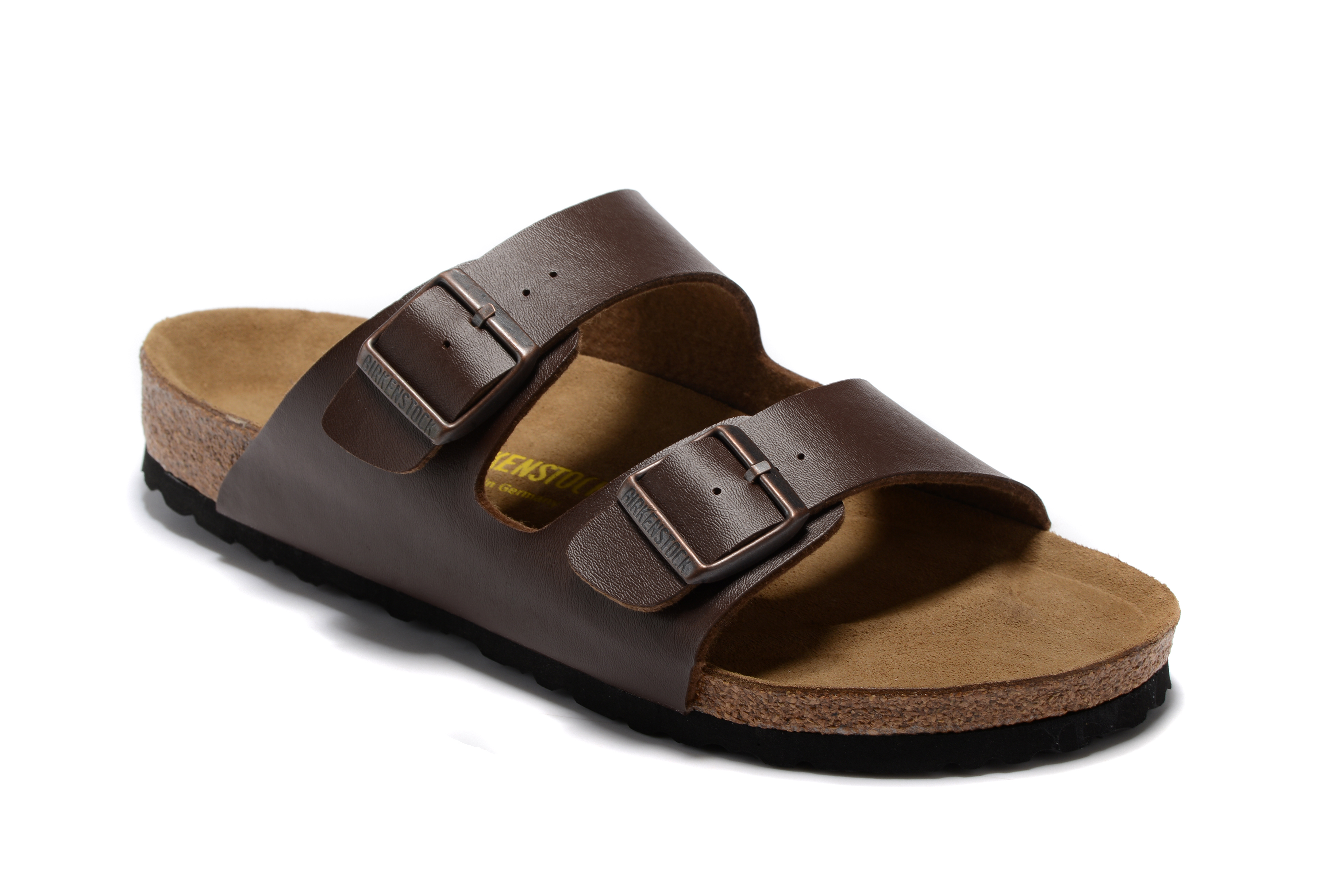 Birkenstock Arizona Dark Brown Two Buckle Leather Sandal