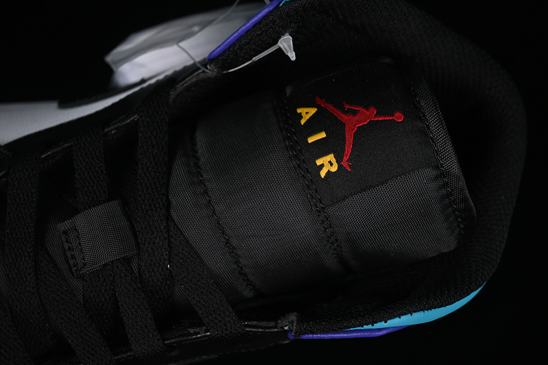 Nike Air Jordan 1 Mid White Court Puple Tropical Twist Sneakers