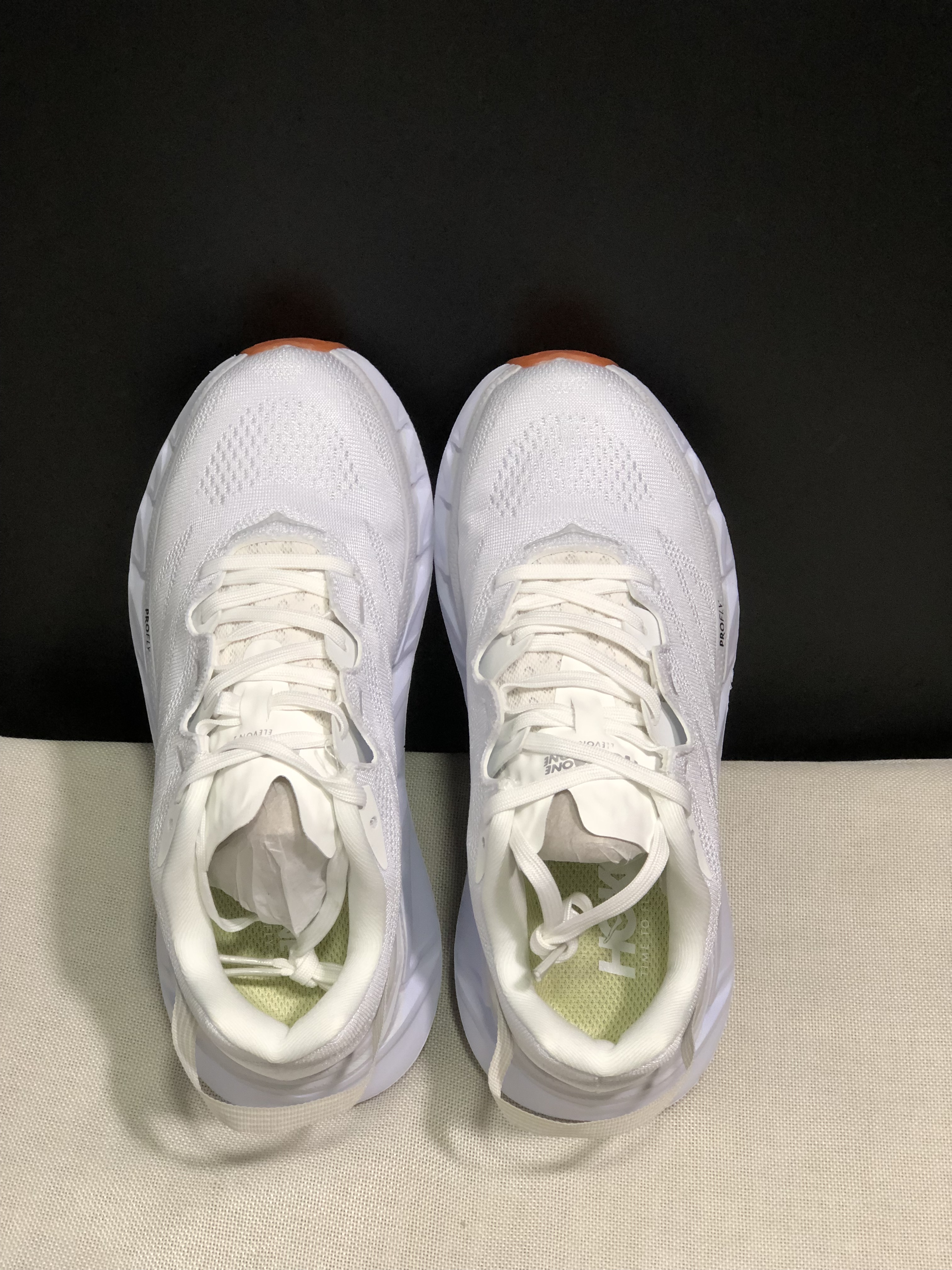 Hoka One One Elevon 2 Anti-slip Wear-resistant Running Shoes Sneakers White