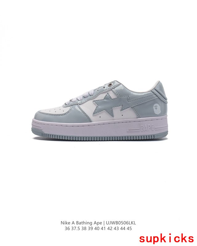 A Bathing Ape Bape Sta Sk8 Low Gray