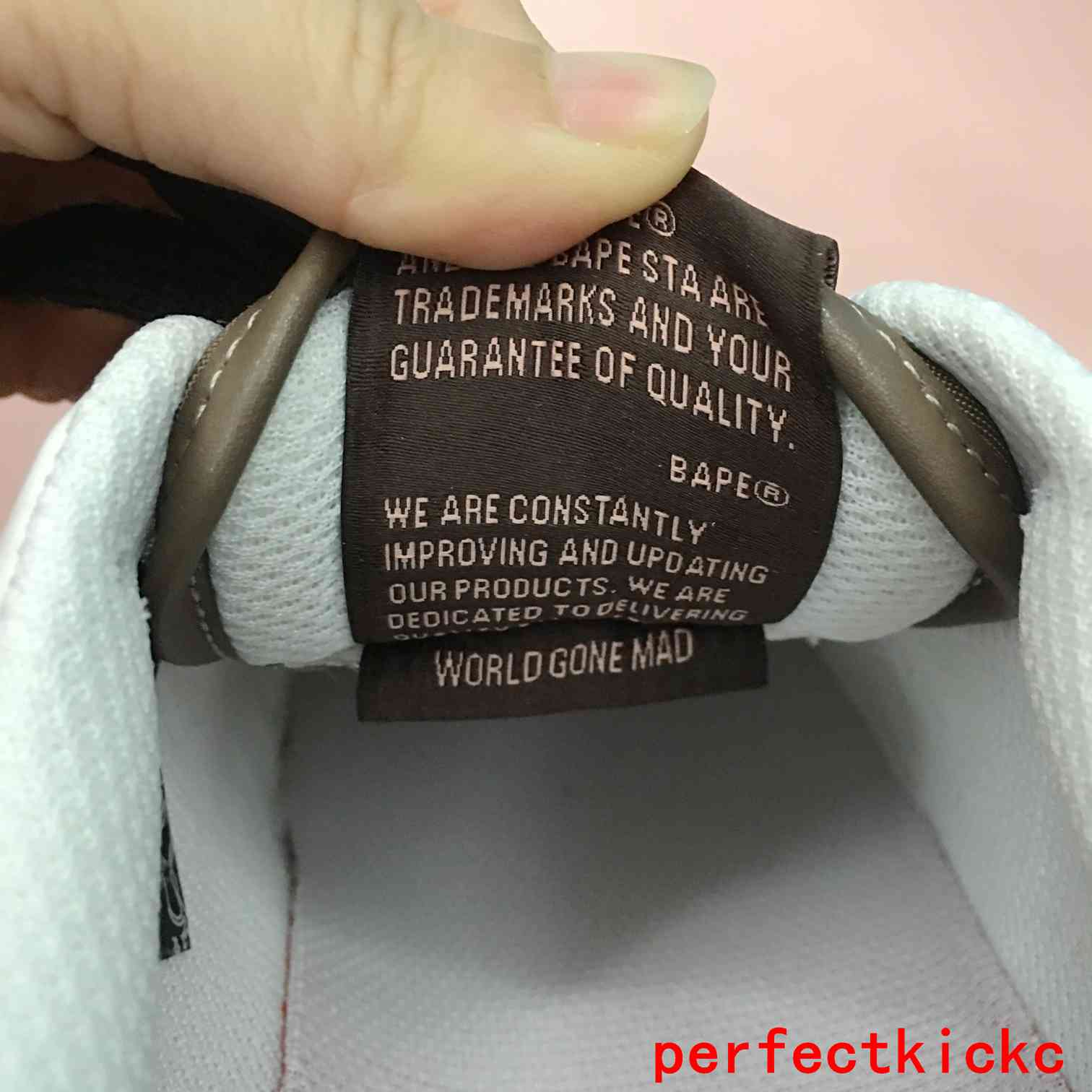 A Bathing Ape Bape Court Sta Brown Pink