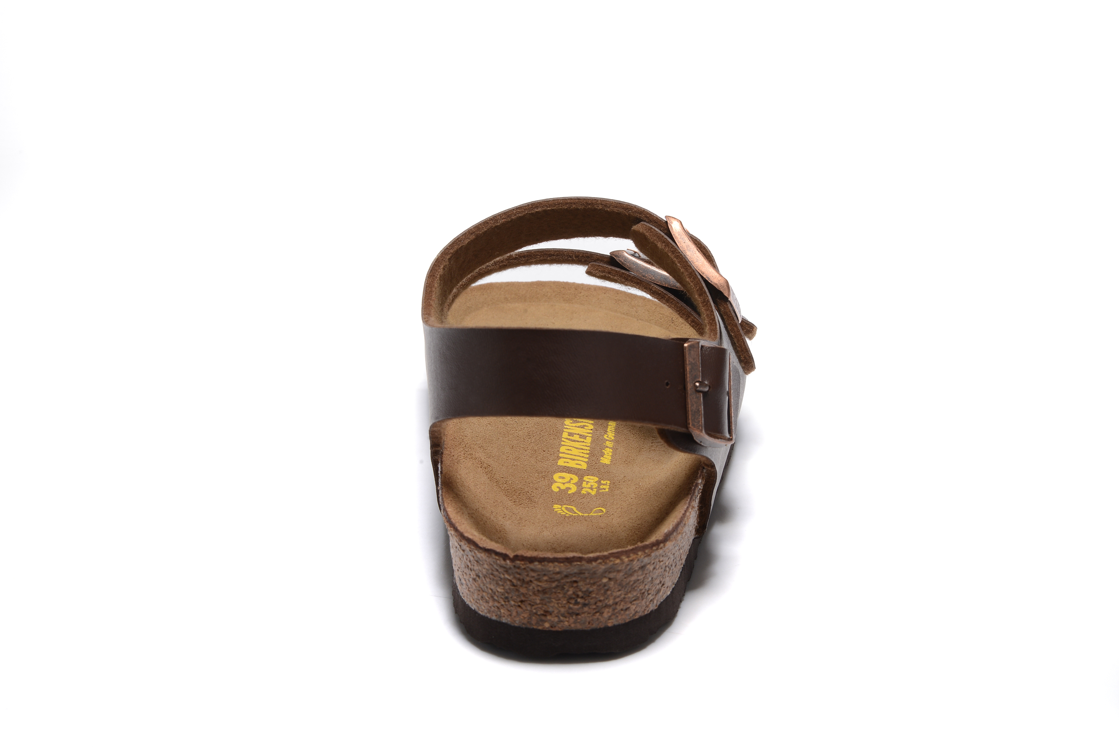 Birkenstock Brown Matte Double Buckle Strap Sandal