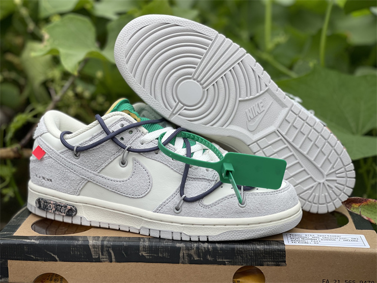 Nike Off-White Dunk Low Lot 20 of 50 Neutral Grey Sneakers