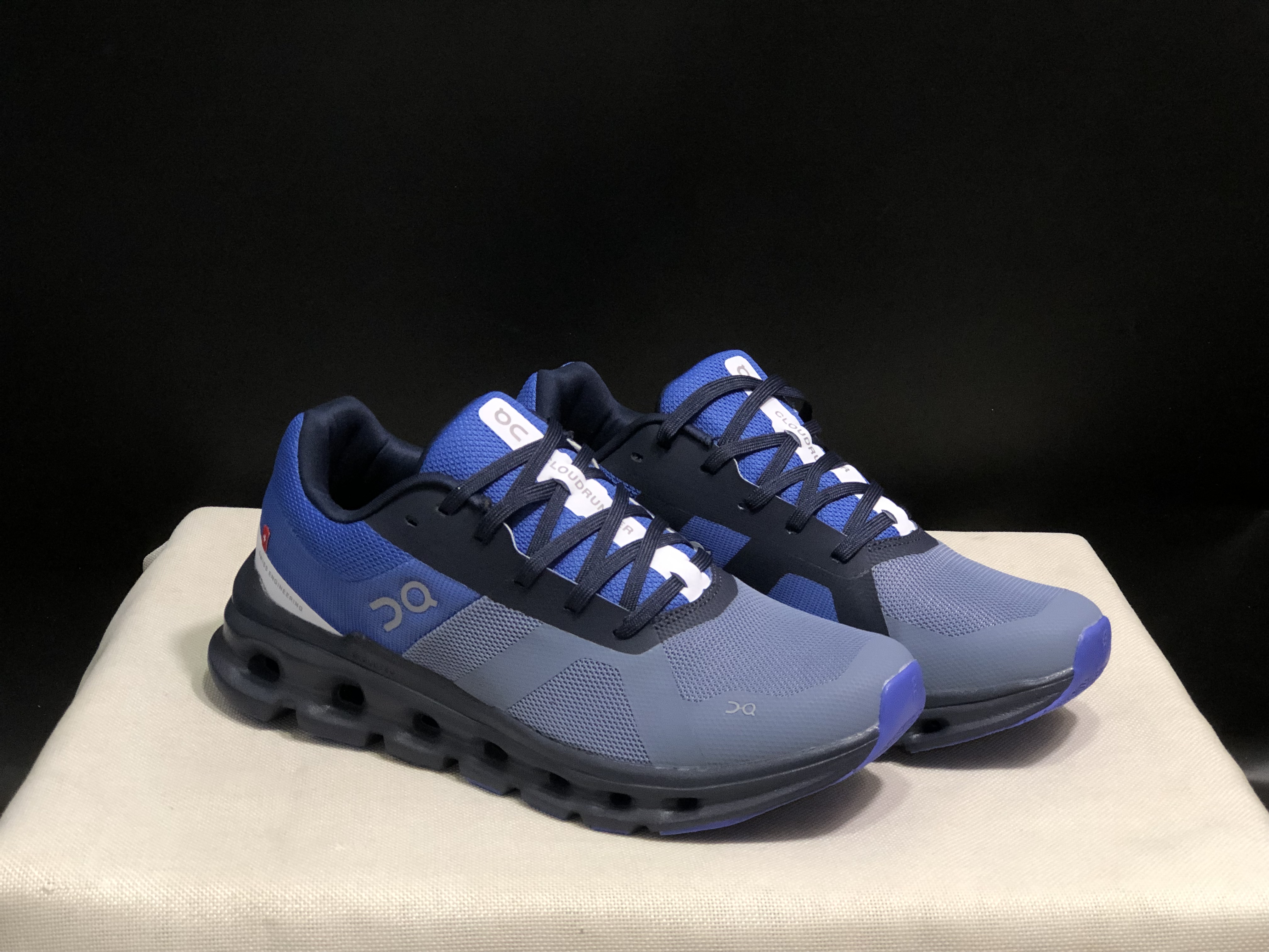 On Running Cloudrunner Anti-Slip Sports Running Shoes Shale/Cobalt