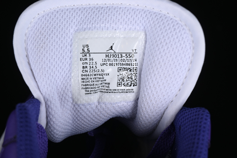 Nike Air Jordan 1 Low SE Hornets Psychic Purple Hyper Jade White Cone Sneakers