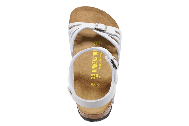 Birkenstock Granada Hollow Butterfly Pattern Single Buckle Slip Band White Matte  Buckle Strap Sandal