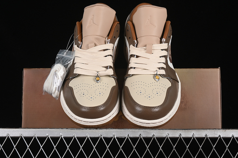 Nike Air Jordan 1 Low Hemp Sail Oatmeal Light British Tan Sneakers