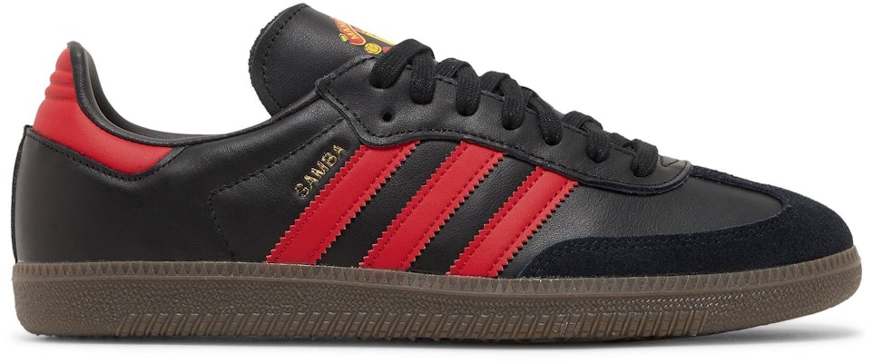 Manchester United Adidas Samba Team Black Real Red HQ7030 Shoes