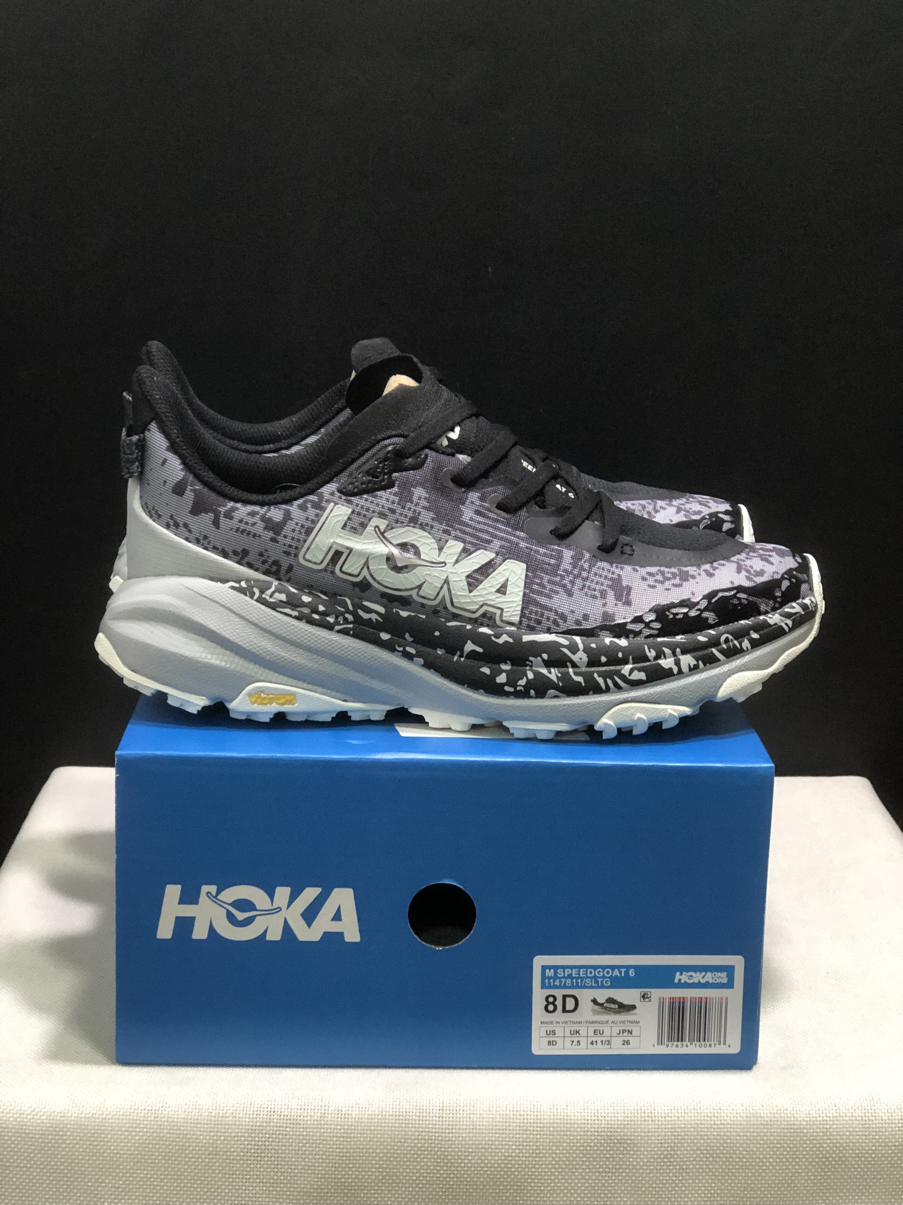 Hoka One One Speedgoat 6 Trail Running Shoes Sneakers Dark Grey