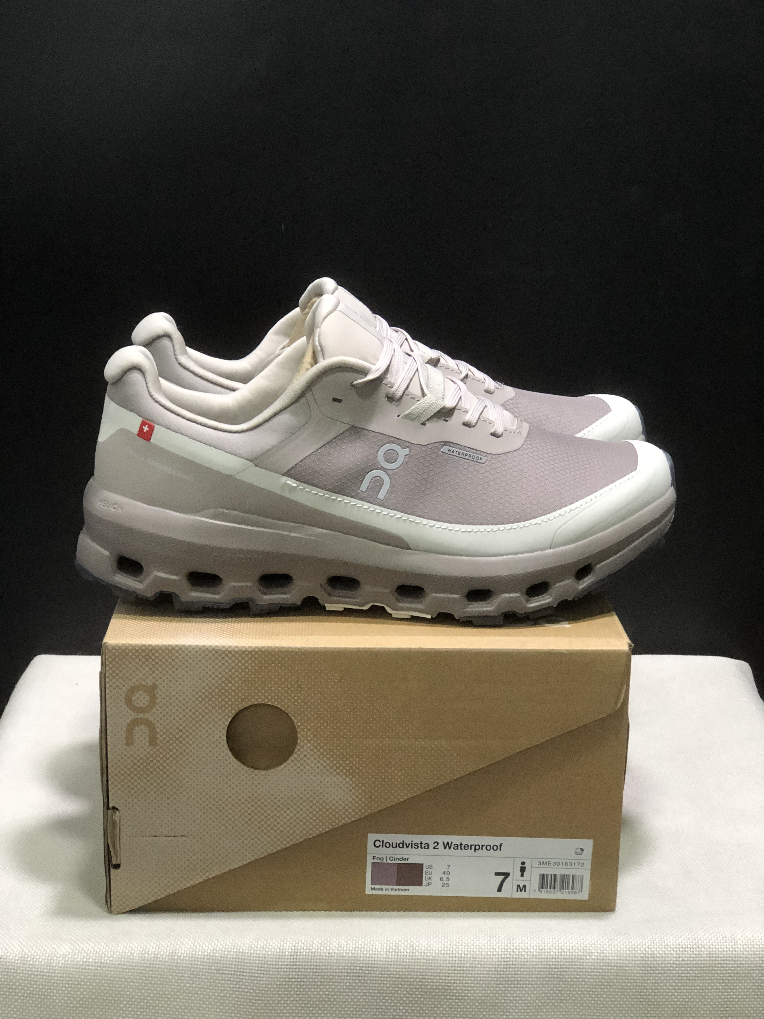 On Running Cloudvista 2 Waterproof Trail Running Shoes Fog/Cinder