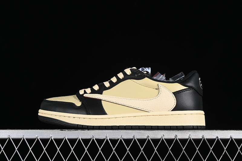 Travis Scott Nike Air Jordan 1 Low OG Yellow Black Sneakers