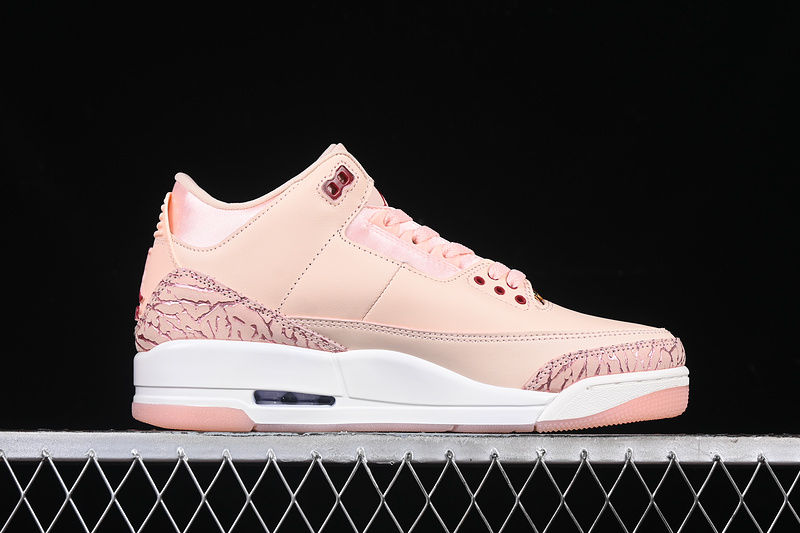 Nike Air Jordan 3 Valentine's Day Coral Pink Sneakers